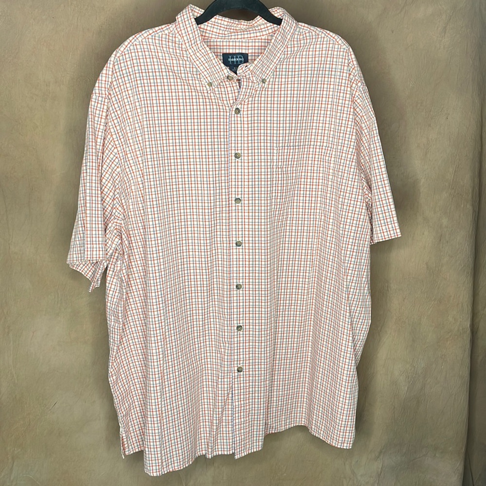 Harbor Bay Men's 2XL Short Sleeve Button Down Shirt - LIKE NEW CONDITION